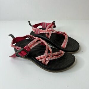 Chaco Red and Black Strappy Sandals Youth Size 2